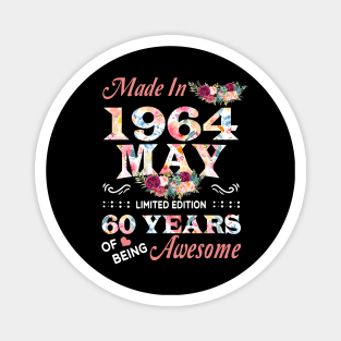 May Flower Made In 1964 60 Years Of Being Awesome Magnet